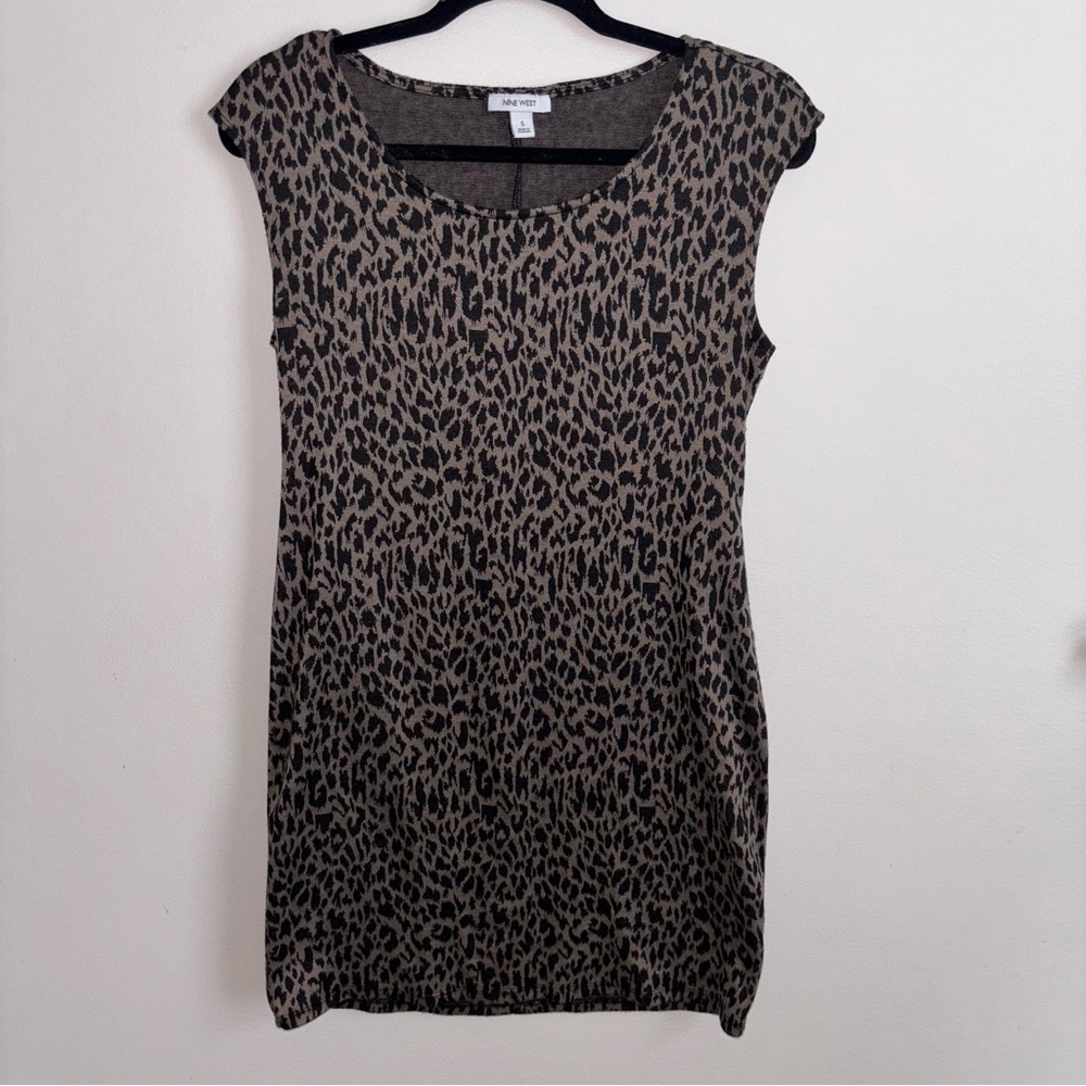Nine West Leopard Print Mini Dress